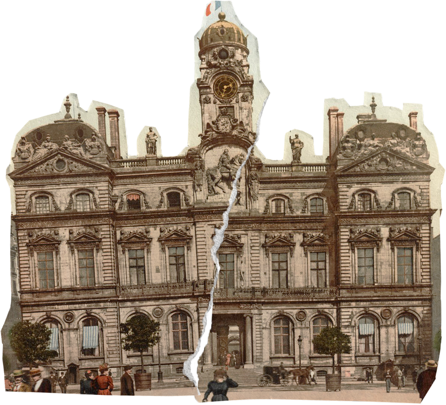 Lyon Hotel De Ville Cut Out