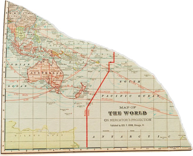 Scanned Weathered Map Scrap